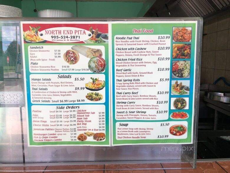 North End Pita - Hamilton, ON menu_pic