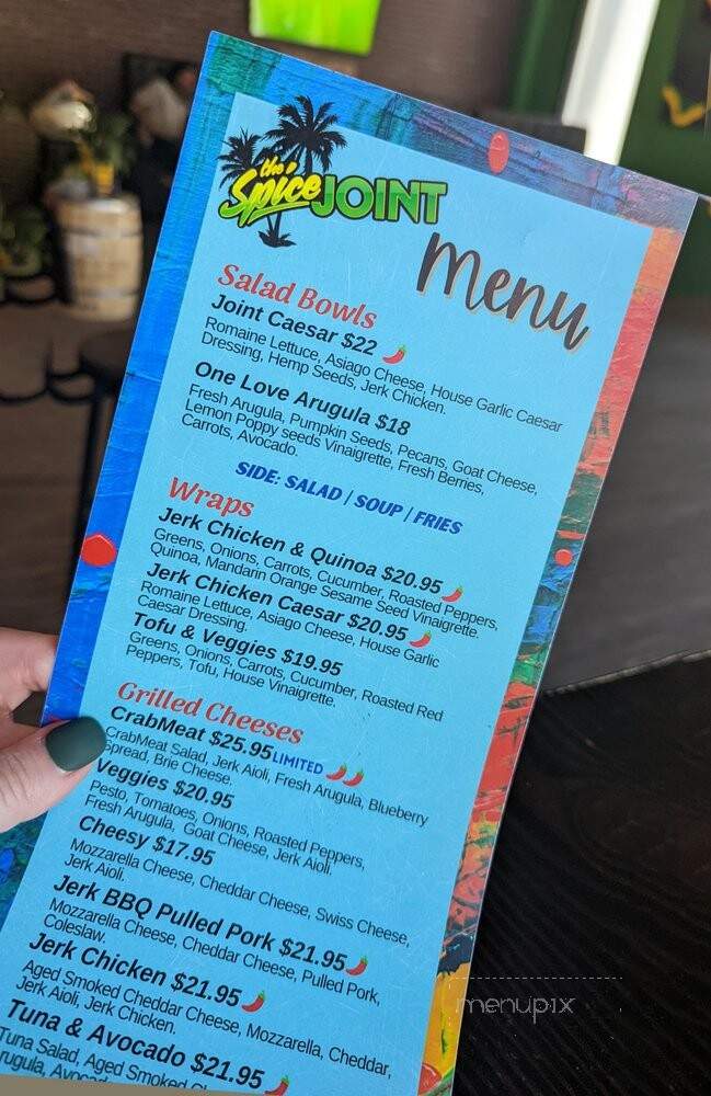The Spice Joint - Jasper, AB menu_pic