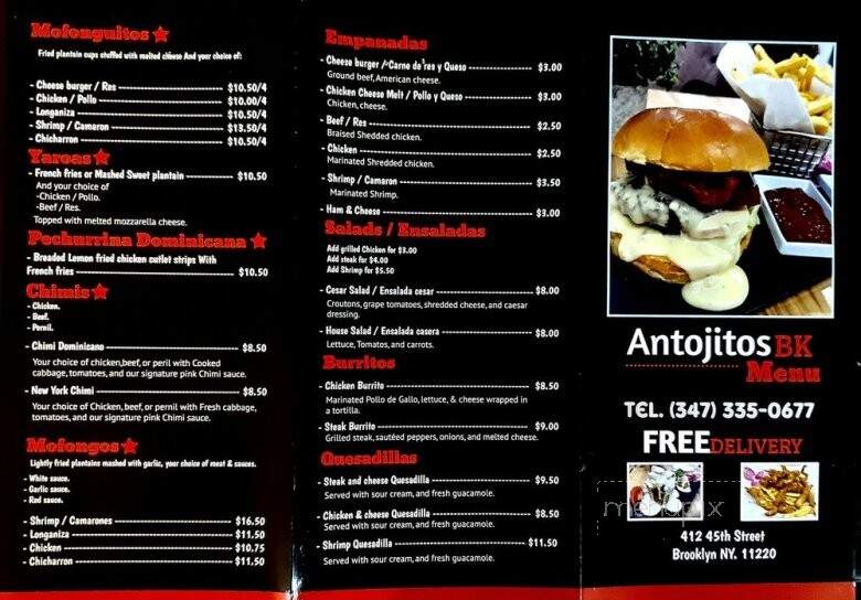 Antojitos BK - Brooklyn, NY menu_pic