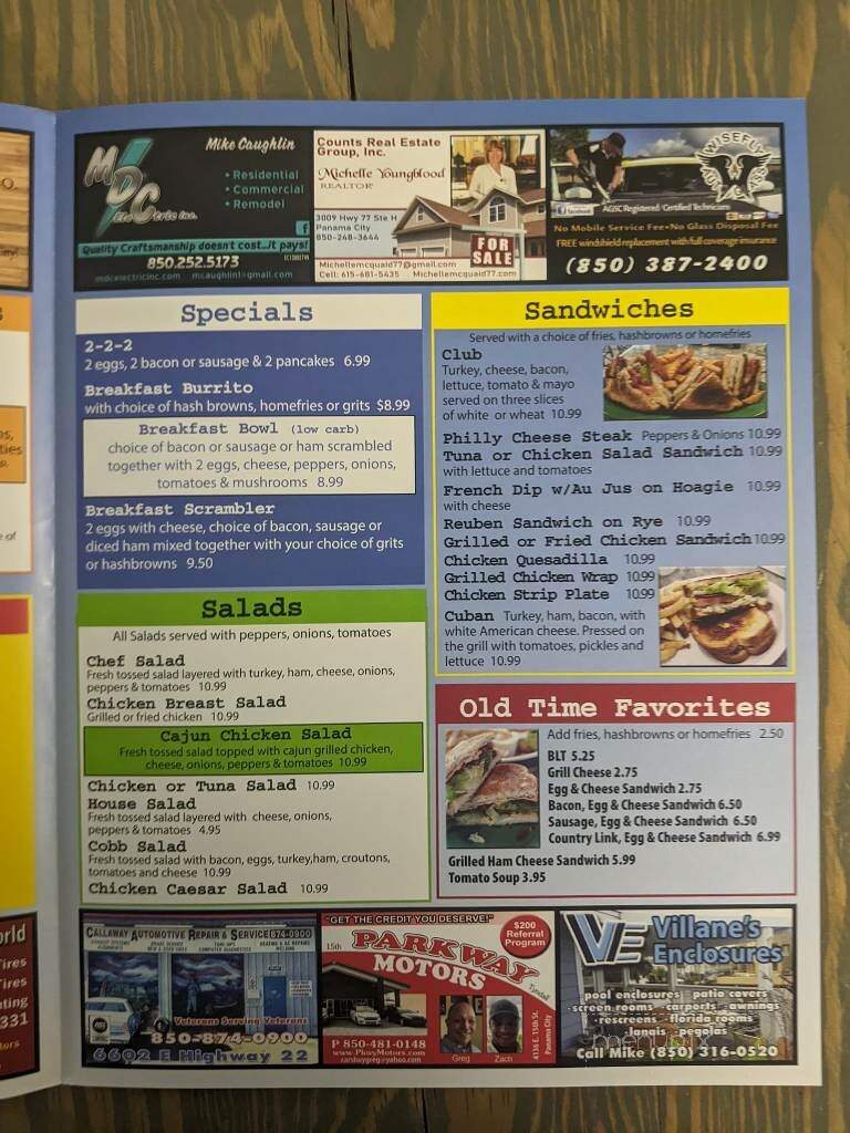 Waffle Shop - Panama City, FL menu_pic