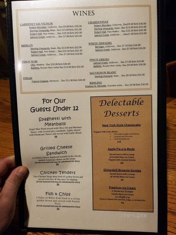 Steak & Anchor - Fresno, CA menu_pic