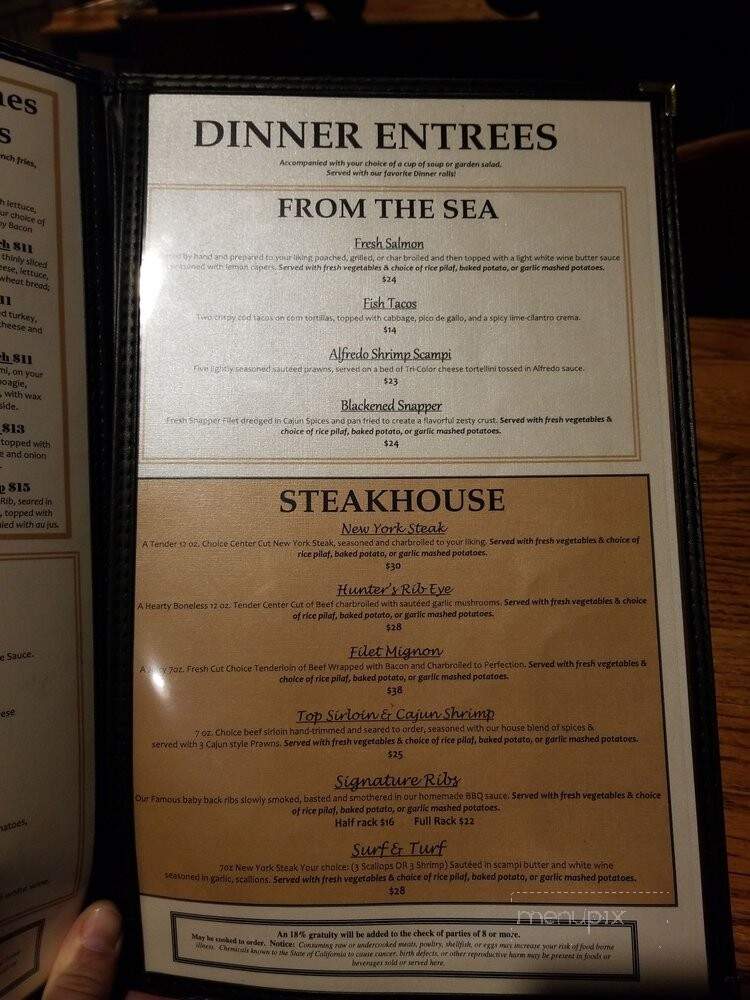 Steak & Anchor - Fresno, CA menu_pic