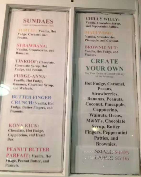 Uncle Eddy's - Buxton, NC menu_pic