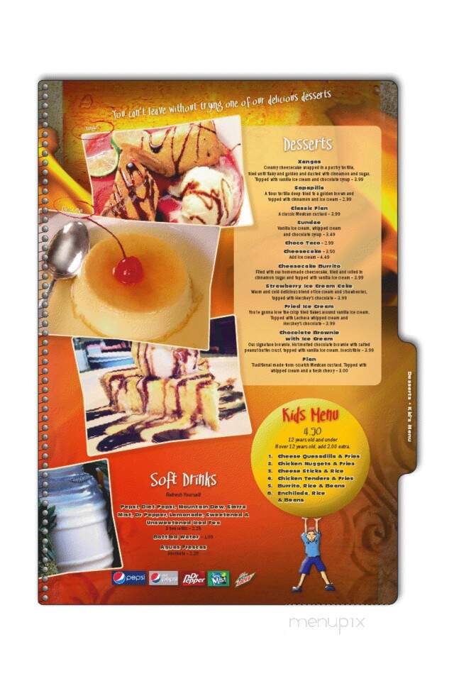 Lafllama Mexican Restaurant - Snow Hill, NC menu_pic