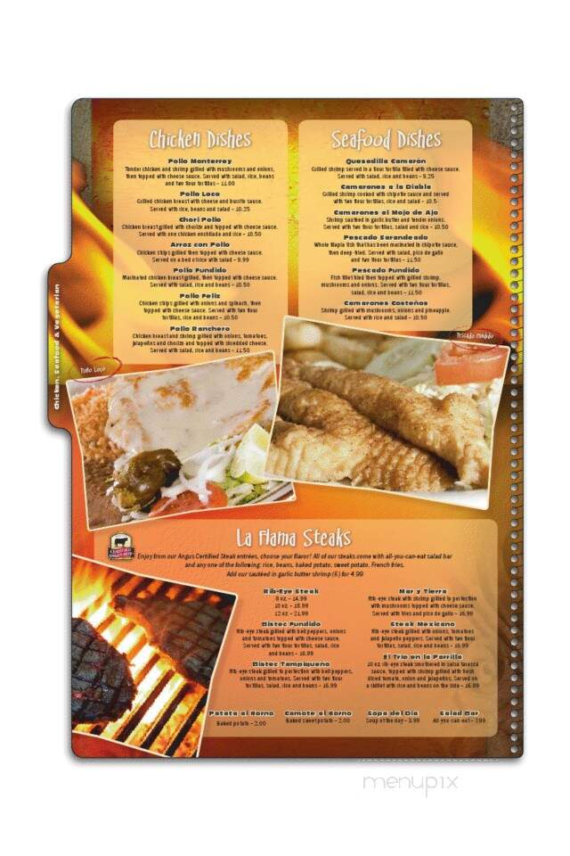 Lafllama Mexican Restaurant - Snow Hill, NC menu_pic