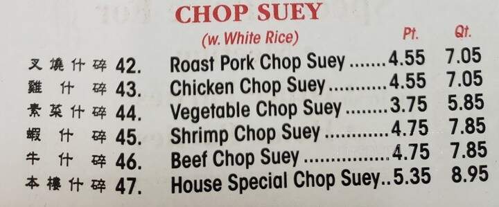 China House - Beaver Falls, PA menu_pic