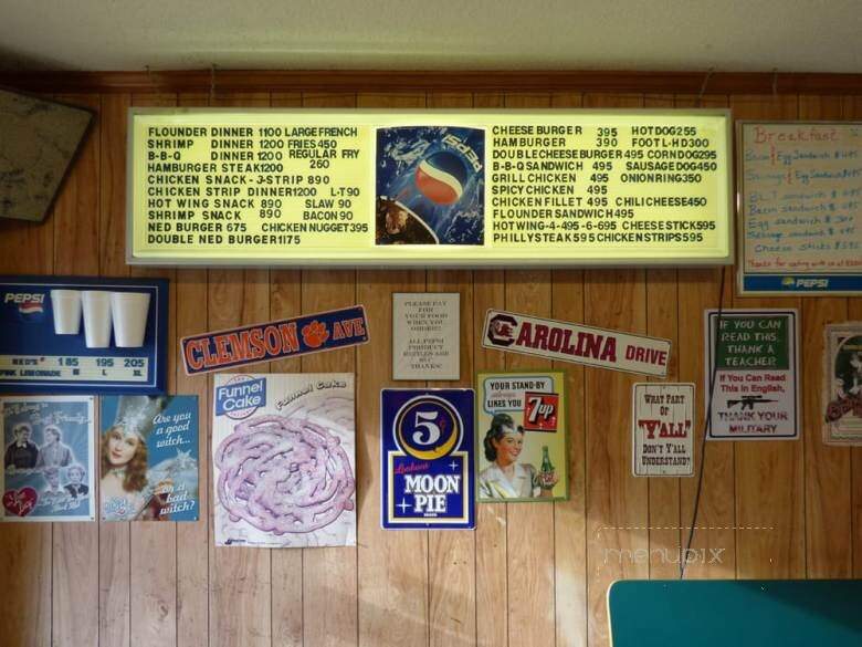 Ned's Sandwich Shop - Aynor, SC menu_pic