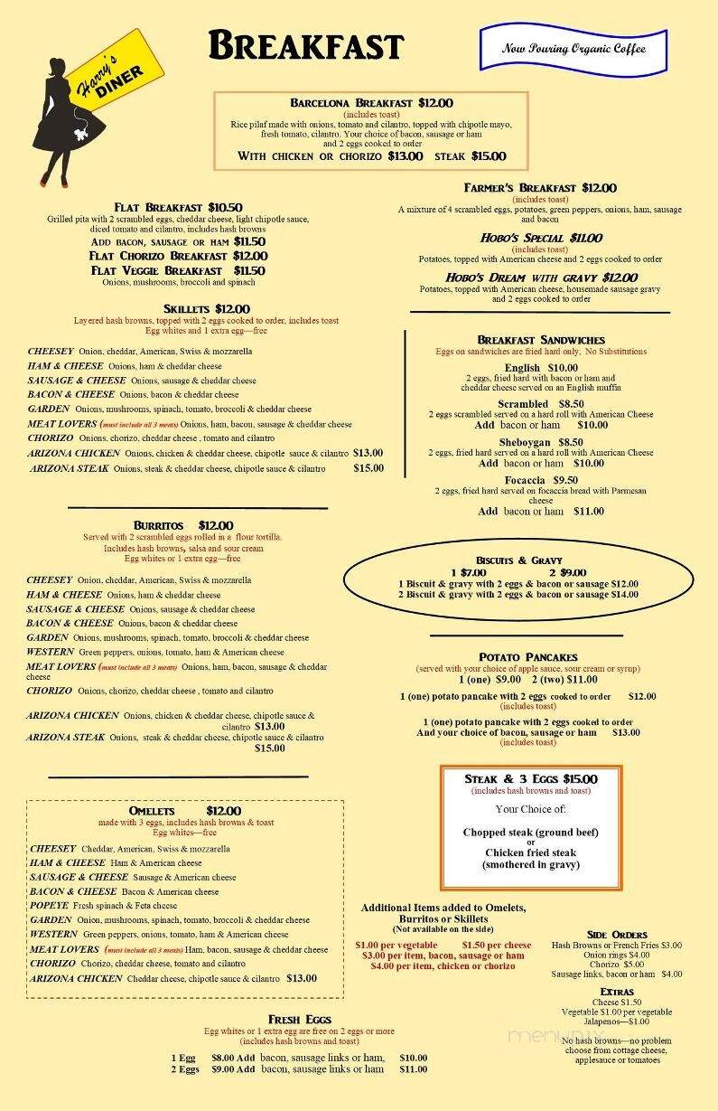 Harry's Dinner - Sheboygan, WI menu_pic