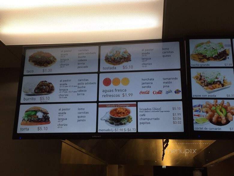 Taqueria Tapatia - Santa Ana, CA menu_pic