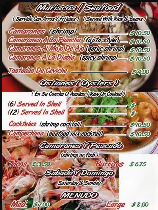 Gabby's Taqueria - San Jose, CA menu_pic