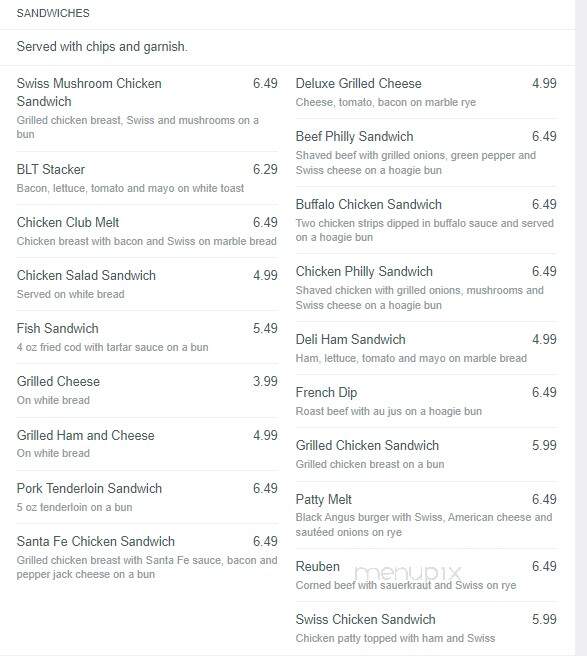 Plattsmouth Keno - Plattsmouth, NE menu_pic