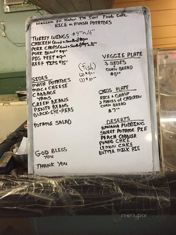 Helen T's Soul Food Cafe - Houston, TX menu_pic