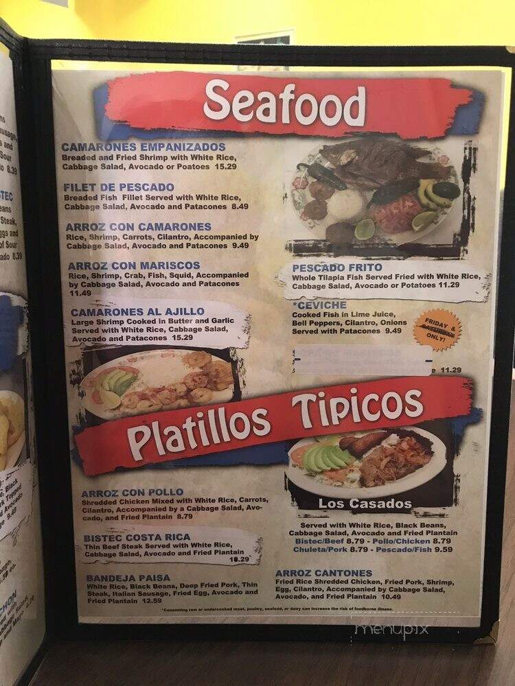 Arcadia Restaurant - Lincolnton, NC menu_pic