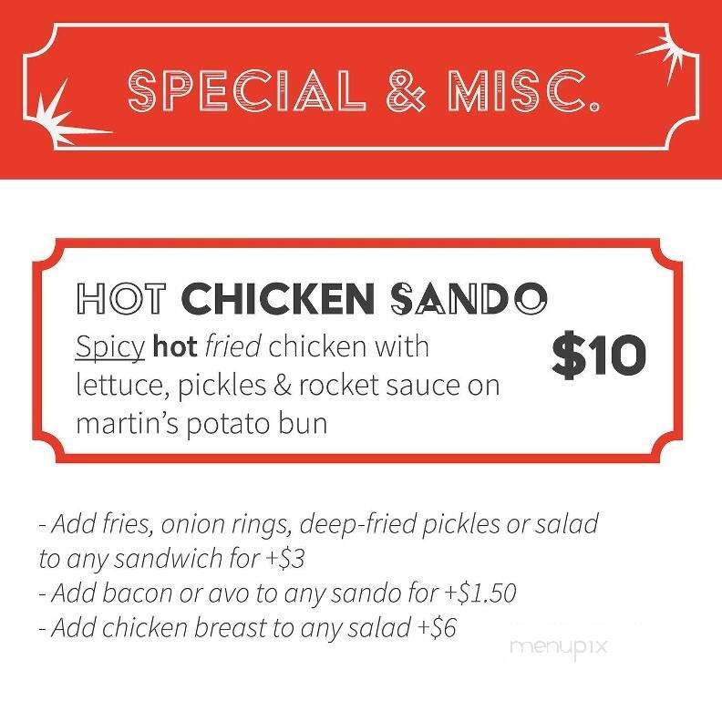 Bottle Rocket - San Diego, CA menu_pic