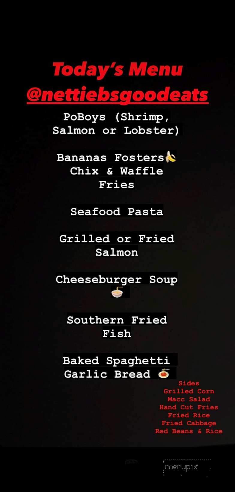 Nettie B's - Belleville, IL menu_pic