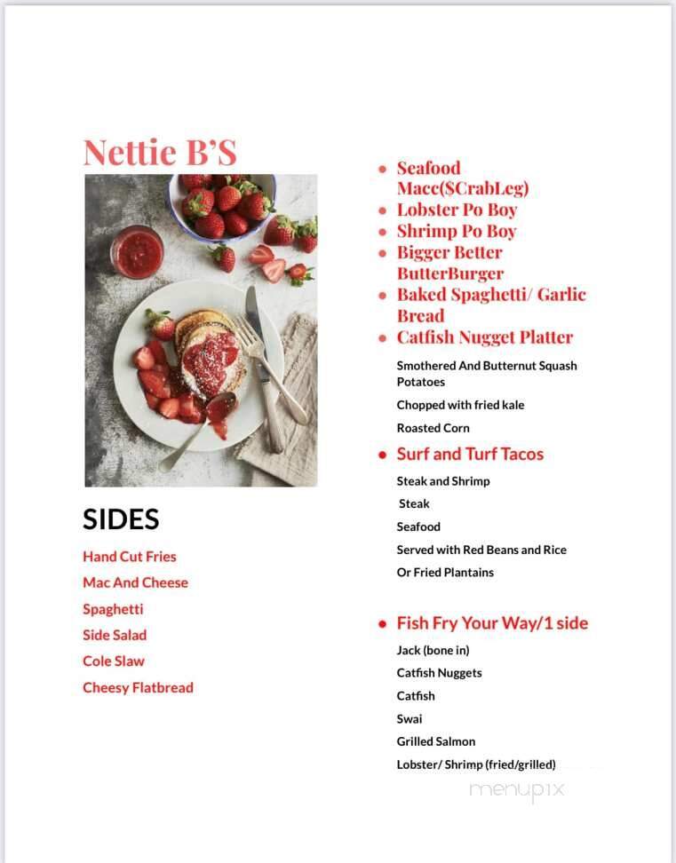 Nettie B's - Belleville, IL menu_pic