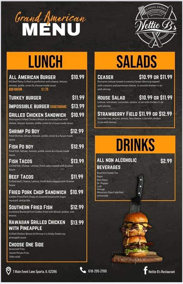 Nettie B's - Belleville, IL menu_pic