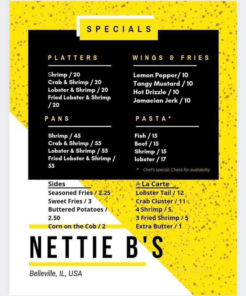 Nettie B's - Belleville, IL menu_pic