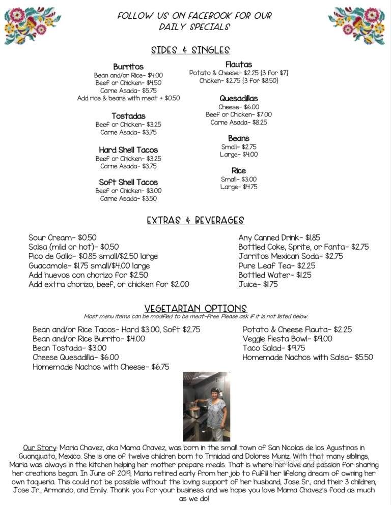 Mama Chavez's Taqueria - Le Roy, NY menu_pic