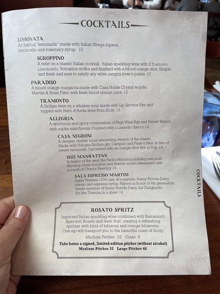 Stefano - Tampa, FL menu_pic