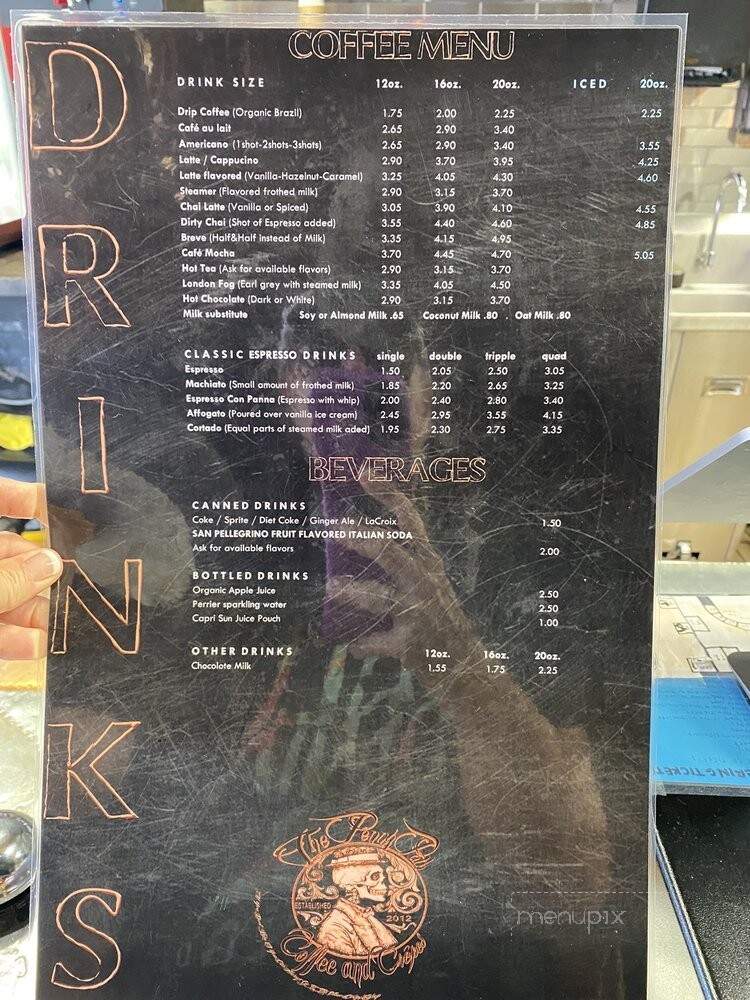Penny Path Cafe & Crepe Shop - Blowing Rock, NC menu_pic