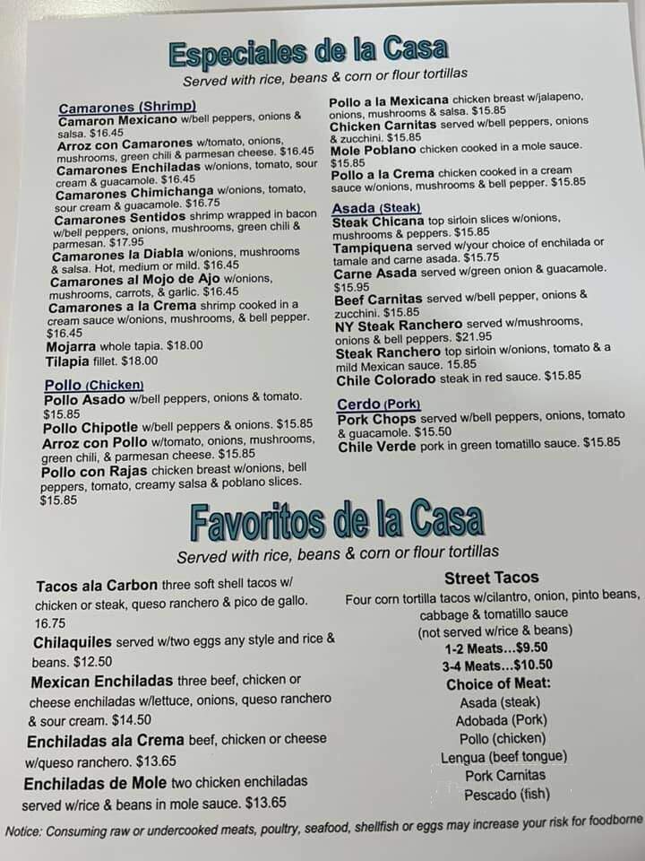 Los Compas Mexican Restaurant - Canon City, CO menu_pic