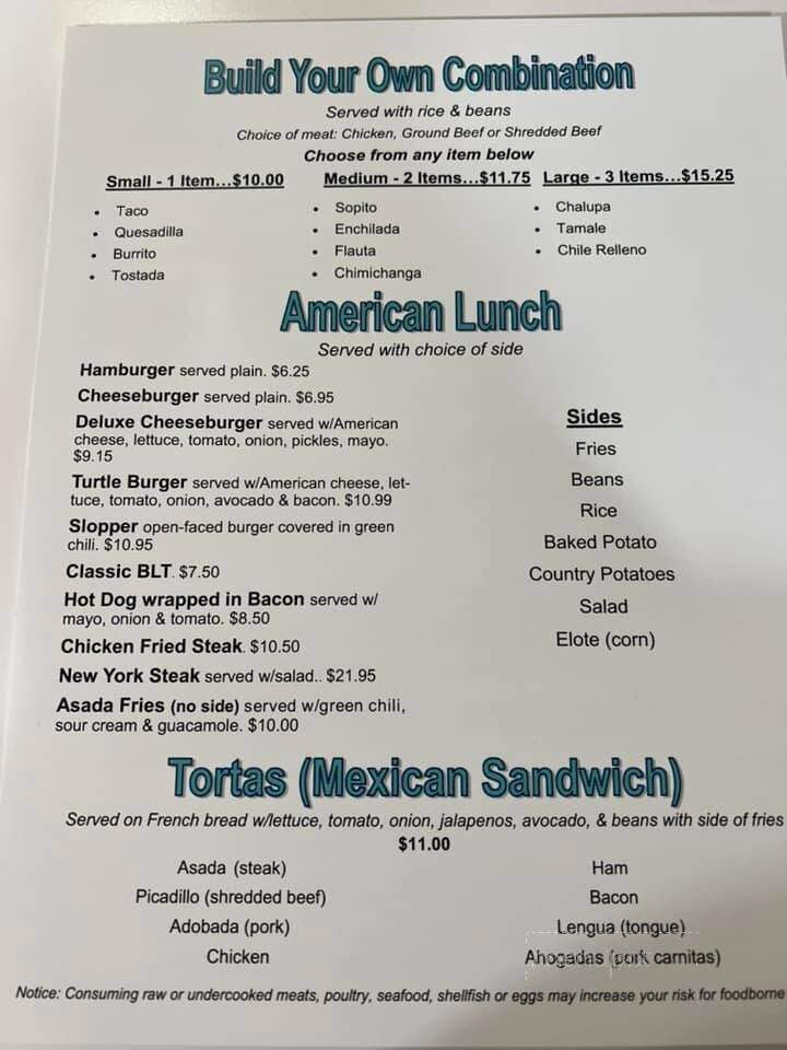 Los Compas Mexican Restaurant - Canon City, CO menu_pic
