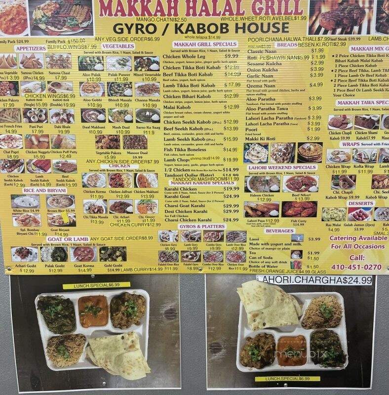 Makkah Halal Meat & Gyro - Gambrills, MD menu_pic