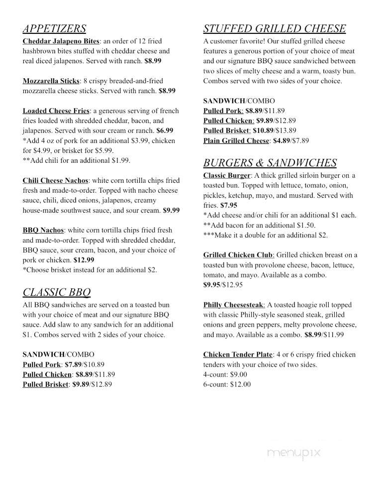 Rollin Smoke BBQ - Johnson City, TN menu_pic