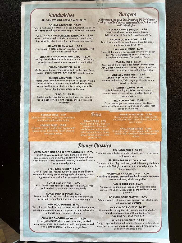 Louie's Kitchen and Bar - Reading, PA menu_pic