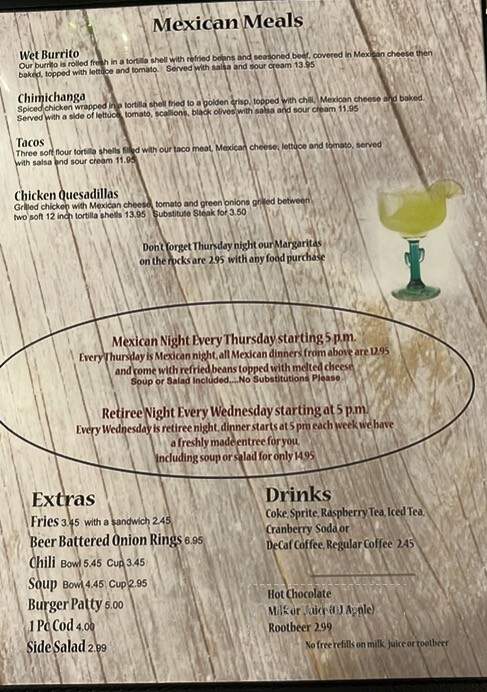 Lakeside Bar and Grill - Lake, MI menu_pic