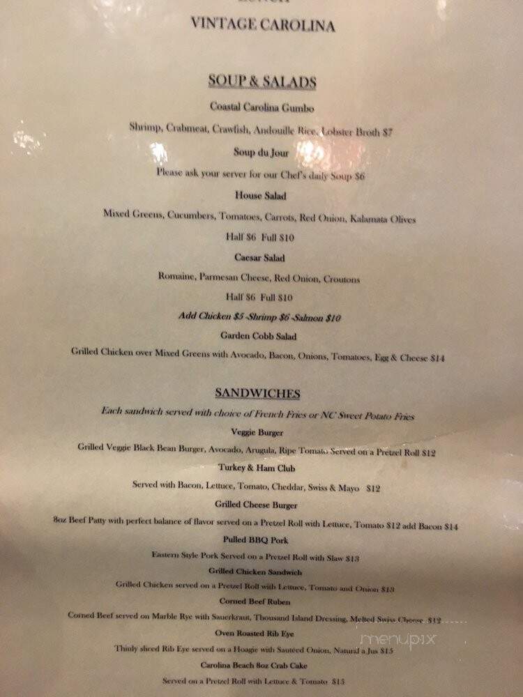Remington's - Durham, NC menu_pic