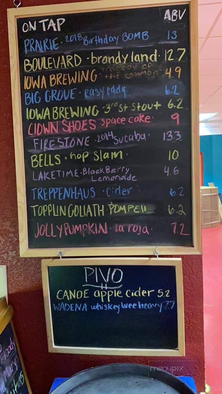 Lava Lounge - Waterloo, IA menu_pic