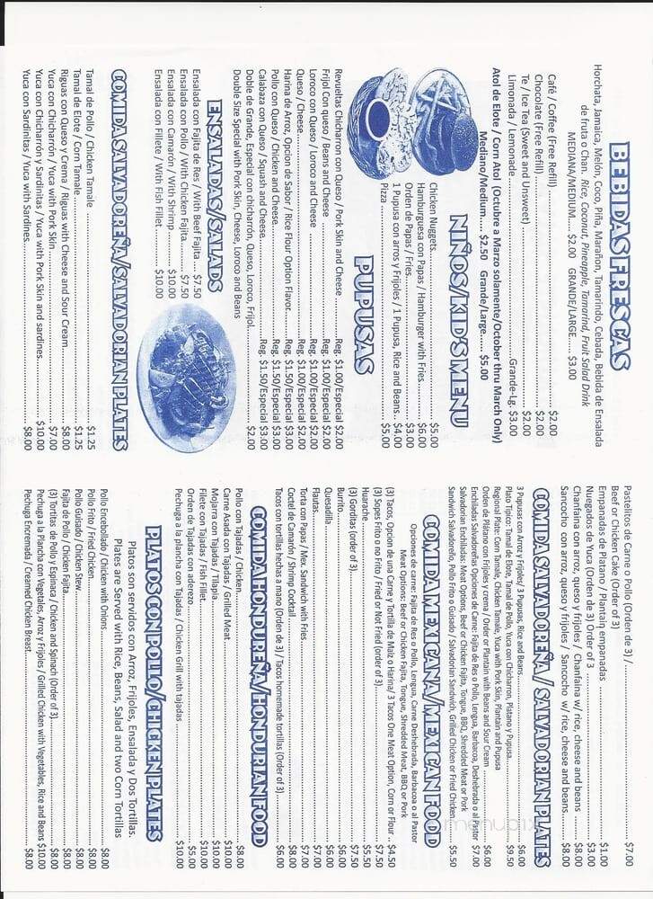 La Perla Restaurant - Irving, TX menu_pic