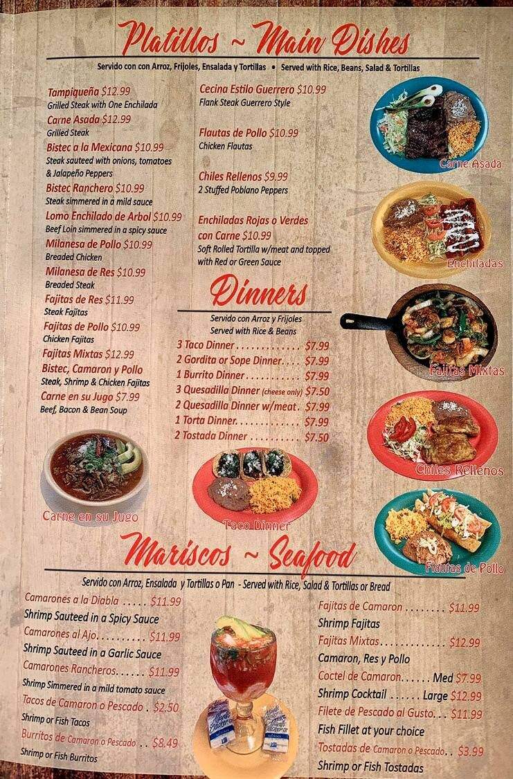 Taqueria Jalisco - Blue Island, IL menu_pic