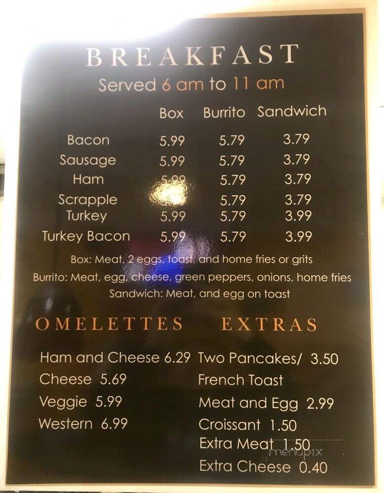 Class Deli - Washington, DC menu_pic