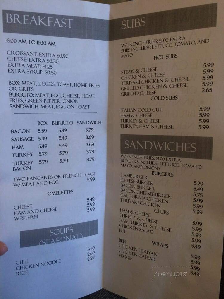 Class Deli - Washington, DC menu_pic