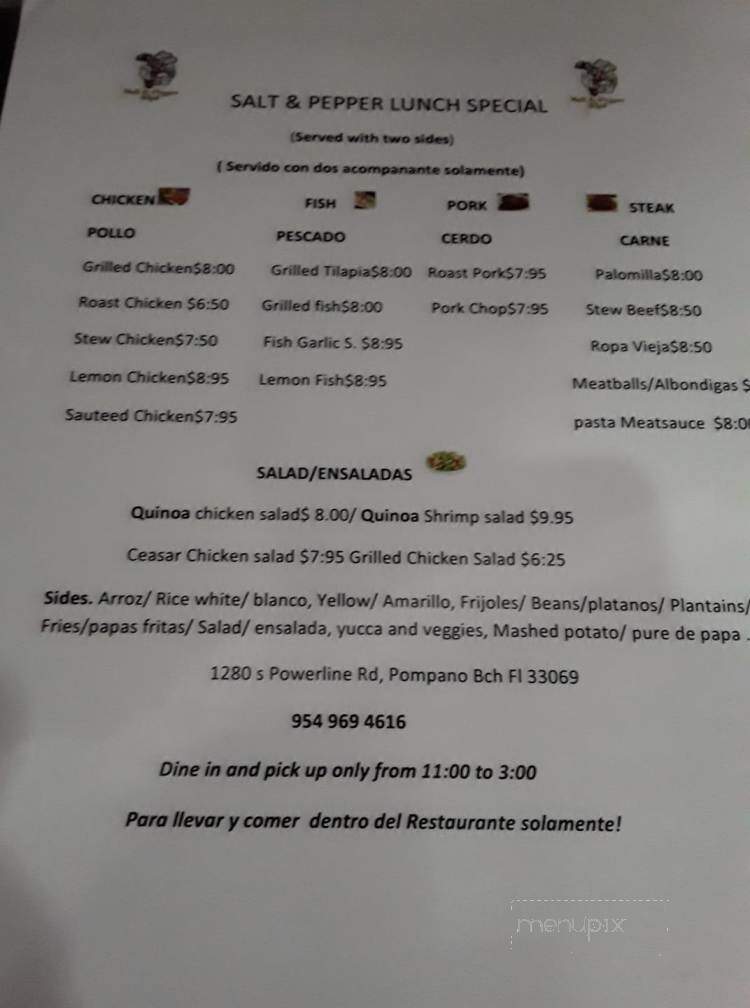Salt Pepper Chef - Pompano Beach, FL menu_pic