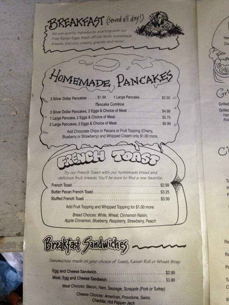 Zook's Corner - Dover, DE menu_pic