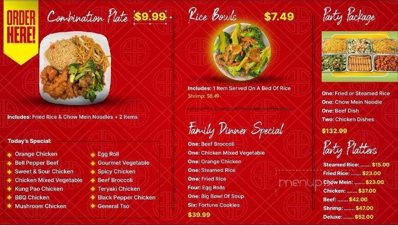 Mr You Chinese Food - Holland, MI menu_pic