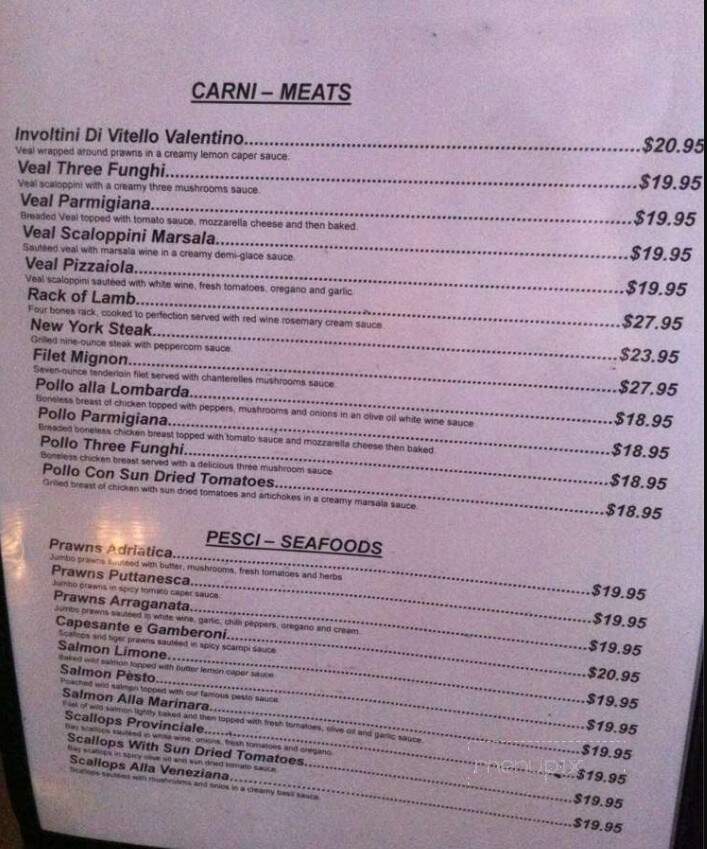 Antonio's Restaurant - Abbotsford, BC menu_pic