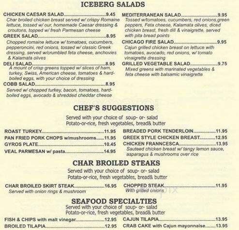 A's Restaurant & Pancake House - Chicago, IL menu_pic