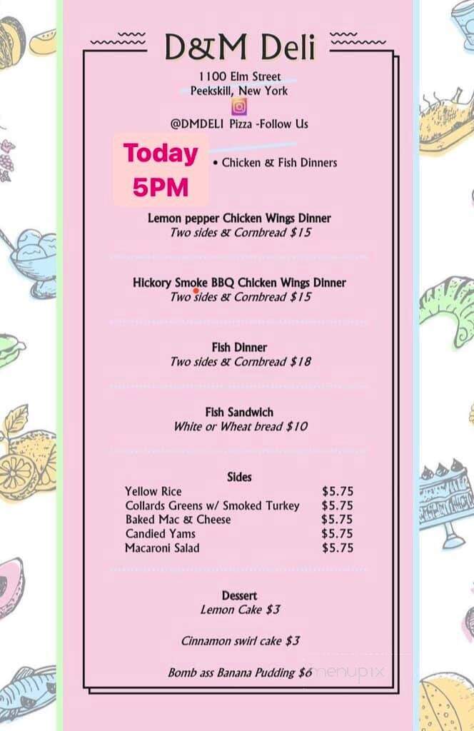 D & M Deli & Pizza - Peekskill, NY menu_pic