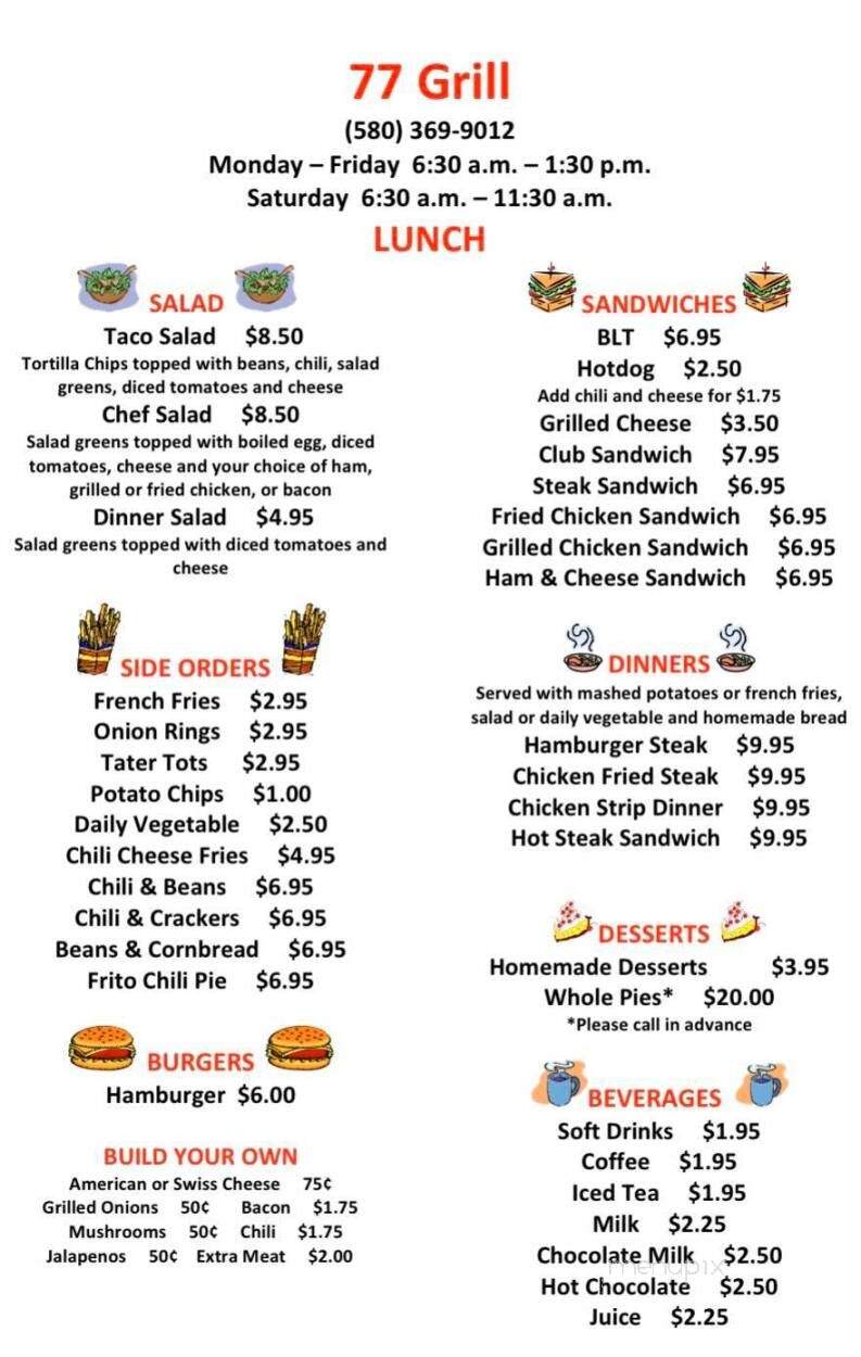 Two Way Inn Cafe & Steakhouse - Stanley, ND menu_pic