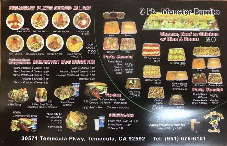 Los Gilberto's Mexican Food - Temecula, CA menu_pic
