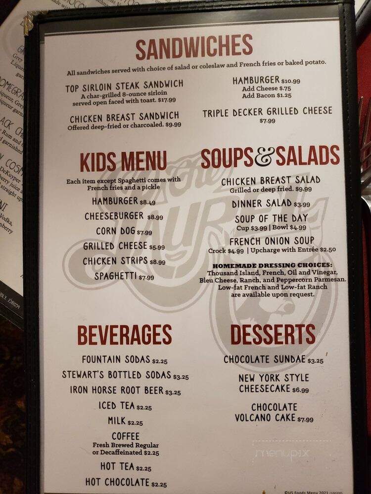 Laurel Supper Club - New Richmond, WI menu_pic