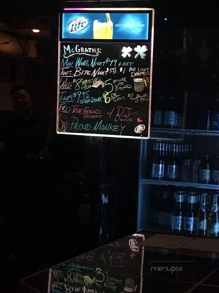 McGrath's Pub & Eatery - Dalton, PA menu_pic