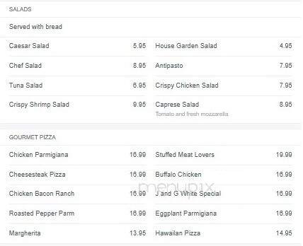 J & G Pizza - Brick, NJ menu_pic