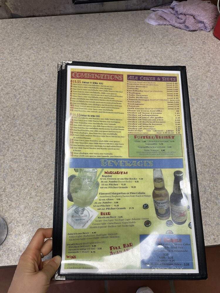 Dos Reales Mexican Restaurant - Champaign, IL menu_pic