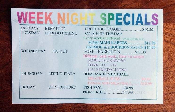 Foxy's Cafe - Treasure Island, FL menu_pic